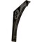 Ekena Millwork Crawley Wrought Iron Bracket, (Triple center brace), Antiqued Warm Silver 2"W x 10"D x 12"H BKTM02X10X12TCRAWS - alternate 1